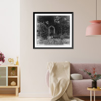 Historic Framed Print, Miesto iavleni&#x0304;ia ikony Tolgskoi Bozh'ei Materi v Kedrovoi roshchie,  17-7/8" x 21-7/8"