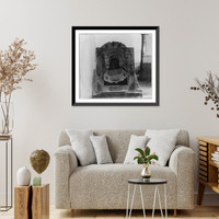 Historic Framed Print, Ikona F&#x0307;edorovskoi Bozh'ei Materi, pozhertvovannaia Mikhailom F&#x0307;eodorovichem Romanovym. Nakhoditsia nad iuzhn. vratami Uspenskago sobora,  17-7/8" x 21-7/8"