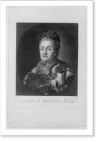 Historic Framed Print, [Bust of Catherine II, Empress of Russia, in jewels],  17-7/8" x 21-7/8"