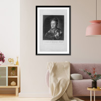 Historic Framed Print, [Bust of Catherine II, Empress of Russia, in jewels],  17-7/8" x 21-7/8"