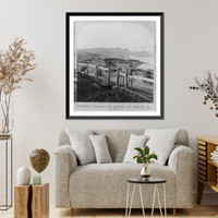 Historic Framed Print, Mount Tamalpais from Sausalito, [near] San Francisco, Cal.,  17-7/8" x 21-7/8"