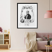 Historic Framed Print, Luigi Piana, aereonauta Bolognese.Corso 145.,  17-7/8" x 21-7/8"