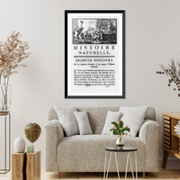 Historic Framed Print, Page 3 of Buffon, Histoire naturelle, generale et particuliere, vol. 1, (Paris, 1749),  17-7/8" x 21-7/8"