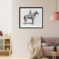 Historic Framed Print, Man O'War,  17-7/8" x 21-7/8"