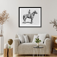 Historic Framed Print, Man O'War,  17-7/8" x 21-7/8"