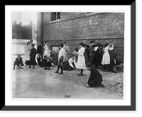 Historic Framed Print, [Students of 8th Division school using rulers, yardsticks, and measuring tape in school yard, Washington, D.C.],  17-7/8" x 21-7/8"