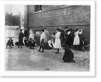 Historic Framed Print, [Students of 8th Division school using rulers, yardsticks, and measuring tape in school yard, Washington, D.C.],  17-7/8" x 21-7/8"