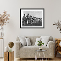 Historic Framed Print, [Contestants being weighed for Miss America beauty contest, ca. 192-],  17-7/8" x 21-7/8"