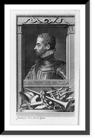 Historic Framed Print, D. Alonso de Ericilly y Zunioja, 1533?-1596,  17-7/8" x 21-7/8"