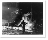 Historic Framed Print, Steel mill, Youngstown, Ohio,  17-7/8" x 21-7/8"