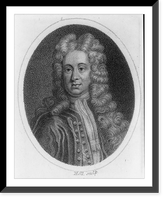 Historic Framed Print, Henry Saint-John, 1st Viscount Bolingbroke, 1678-1751,  17-7/8" x 21-7/8"