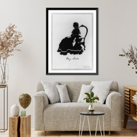 Historic Framed Print, Mary (Todd) Lincoln, 1818-1882,  17-7/8" x 21-7/8"