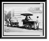Historic Framed Print, Peddlers - iced drinks and snacks - Aug. 7, 1908,  17-7/8" x 21-7/8"