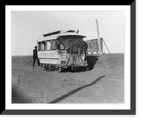 Historic Framed Print, The horsecar Cherrelyn" with a horse aboard - Denver,  Colorado,  1903",  17-7/8" x 21-7/8"