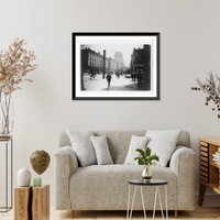 Historic Framed Print, State Street from South Water Street, Chicago,  17-7/8" x 21-7/8"
