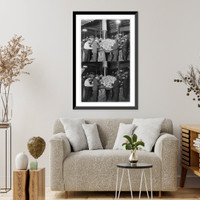 Historic Framed Print, [View in a mail room],  17-7/8" x 21-7/8"