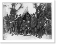 Historic Framed Print, Hilton Head, S.C. ca. Feb. 28, 1862. 3rd New Hampshire Infantry: Group of Company A.,  17-7/8" x 21-7/8"