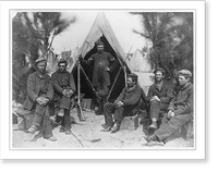 Historic Framed Print, Hilton Head, S.C. ca. Feb. 28, 1862. 3rd New Hampshire Infantry: Group of Company A,  17-7/8" x 21-7/8"