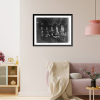 Historic Framed Print, D.C. Washington. Capitol. Interior. Law Library Reading Room - 2,  17-7/8" x 21-7/8"