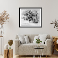 Historic Framed Print, [Dominican Republic, 1871]: Entrance to Dameon Baez's residence, one half mile to the west of the limits of Santo Domingo City on the Haina Road,  17-7/8" x 21-7/8"