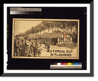 Historic Framed Print, A typical hut in Flanders. Edgar Wright.,  17-7/8" x 21-7/8"