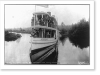Historic Framed Print, Nearing the lower end of Blue Mountain Lake, [N.Y.],  17-7/8" x 21-7/8"