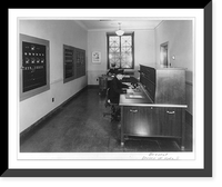 Historic Framed Print, A.D.T. protective system as installed in the National Archives building,  17-7/8" x 21-7/8"