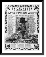 Historic Framed Print, La calavera del editor popular Antonio Vanegas Arroyo,  17-7/8" x 21-7/8"