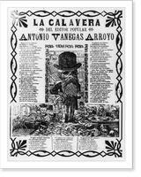 Historic Framed Print, La calavera del editor popular Antonio Vanegas Arroyo,  17-7/8" x 21-7/8"