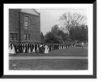 Vintage Building Photo - South Hadley, Massachusetts - Seniors marching