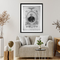 Historic Framed Print, Henry Clay in his last days,  17-7/8" x 21-7/8"
