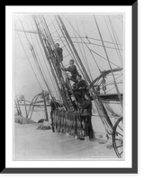 Historic Framed Print, U.S.S. RICHMOND. Stand by to lay aloft"",  17-7/8" x 21-7/8"