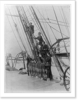 Historic Framed Print, U.S.S. RICHMOND. Stand by to lay aloft"",  17-7/8" x 21-7/8"