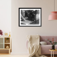 Historic Framed Print, U.S.S. RALEIGH. A visit from the family,  17-7/8" x 21-7/8"