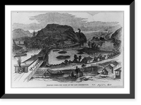 Historic Framed Print, Harper's Ferry - the scene of the late insurrection,  17-7/8" x 21-7/8"