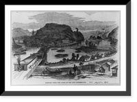 Historic Framed Print, Harper's Ferry - the scene of the late insurrection,  17-7/8" x 21-7/8"