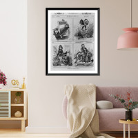 Historic Framed Print, Cartoons on current topics [including Ben Hill's attempt to reunite the Democratic Party],  17-7/8" x 21-7/8"