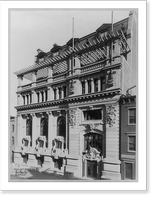 Historic Framed Print, New York Yacht Club: [Exterior facade],  17-7/8" x 21-7/8"