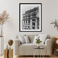 Historic Framed Print, New York Yacht Club: [Exterior facade],  17-7/8" x 21-7/8"