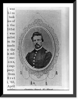 Historic Framed Print, Joseph H. Hurst, d. 1896,  17-7/8" x 21-7/8"