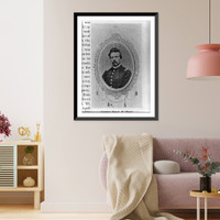 Historic Framed Print, Joseph H. Hurst, d. 1896,  17-7/8" x 21-7/8"