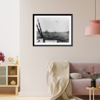 Historic Framed Print, Start of San Francisco to Tahiti race. The longest yacht race ever sailed, June 10, 1925. Left to right: ELOISE, IDALIA, SHAWNEE, MARINER,  17-7/8" x 21-7/8"