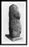 Historic Framed Print, Runestone (Erikstone") from Haithabu in the Museum of Prehistoric Antiquity,  Keil [Germany]",  17-7/8" x 21-7/8"