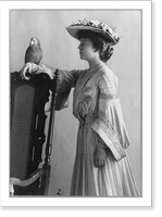 Historic Framed Print, Alice (Roosevelt) Longworth, 1884-1979,  17-7/8" x 21-7/8"