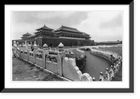 Historic Framed Print, [Peking, China]: Forbidden City gate,  17-7/8" x 21-7/8"