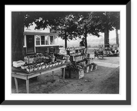 Historic Framed Print, [Roadside produce stand],  17-7/8" x 21-7/8"