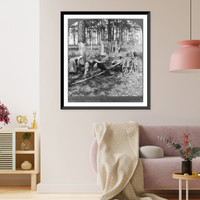 Historic Framed Print, In the great pine forests of the South - gathering crude turpentine - North Carolina,  17-7/8" x 21-7/8"