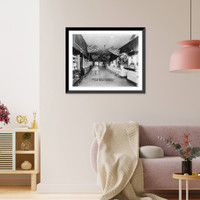 Historic Framed Print, Interior view of the Davis Drug Company, Fort Smith, Ark.,  17-7/8" x 21-7/8"