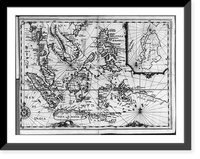 Historic Framed Print, [Map of SE Asia, Dutch East Indies, & Philippines],  17-7/8" x 21-7/8"