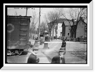 Historic Framed Print, Flood at Cinncinnati - 1913,  17-7/8" x 21-7/8"